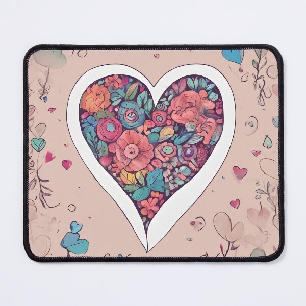 Item preview, Colorful flowers in heart. designed and sold by Just You Tee | Say It Loud, Wear It Proud.