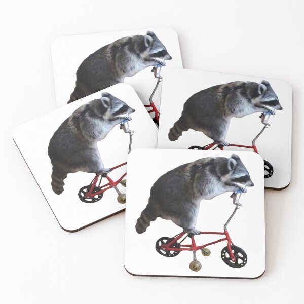 Item preview, Raccoon on a Bike designed and sold by Almendra21.