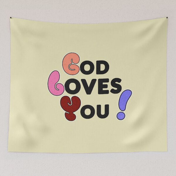 Item preview, God loves you designed and sold by SoramDesign.