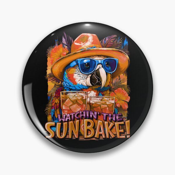 Item preview, Watchin' The SUNBAKE! Sun-Kissed Parrots: A Tropical Symphony of Colors designed and sold by MindWave THC.