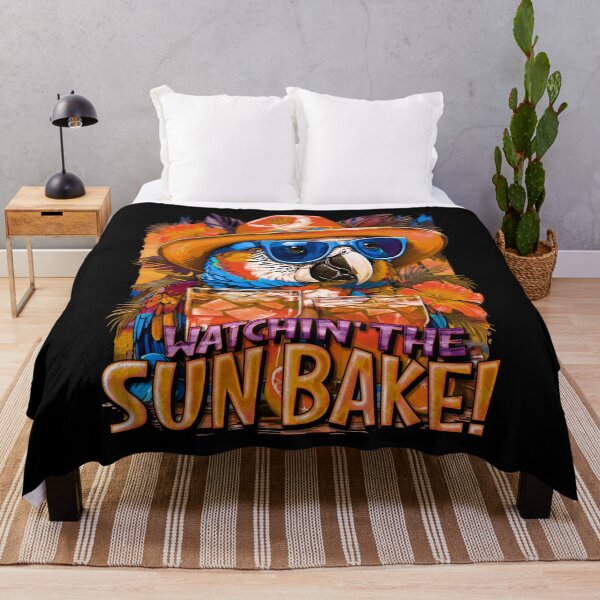Item preview, Watchin' The SUNBAKE! Sun-Kissed Parrots: A Tropical Symphony of Colors designed and sold by MindWave THC.