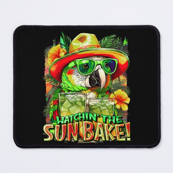 Item preview, Watchin' The SUNBAKE! Sun-Kissed Parrots: A Tropical Symphony of Colors designed and sold by MindWave THC.
