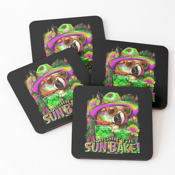 Item preview, Watchin' The SUNBAKE! Sun-Kissed Parrots: A Tropical Symphony of Colors designed and sold by MindWave THC.