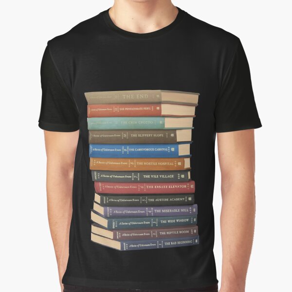 Artikel-Vorschau von Eine Reihe unglücklicher Ereignisse, Bücherstapel, designt und verkauft von kyreeeeeeen.