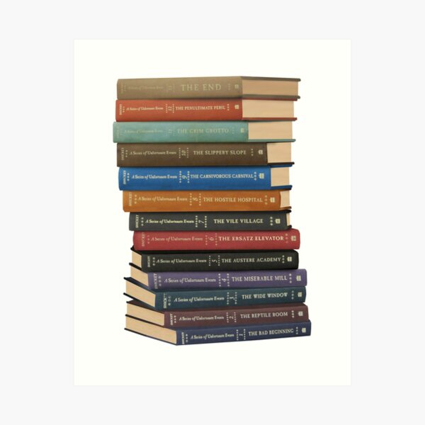 Item preview, a series of unfortunate events book stack designed and sold by kyreeeeeeen.