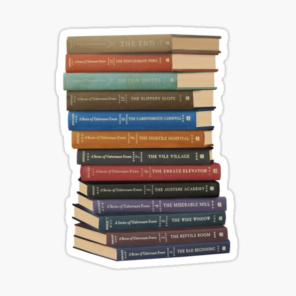 Item preview, a series of unfortunate events book stack designed and sold by kyreeeeeeen.