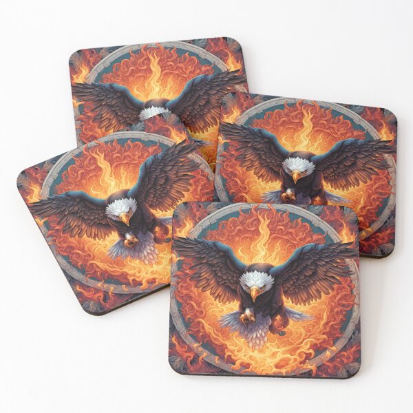 Item preview, Eagle In Flames Mandala designed and sold by tpixx.