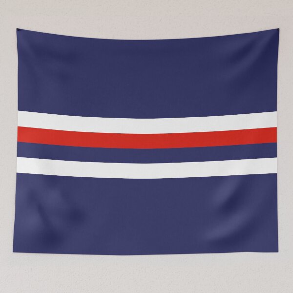 Item preview, Dundee Retro 1992 Navy White Red Hoop Home designed and sold by Sporting Colour.