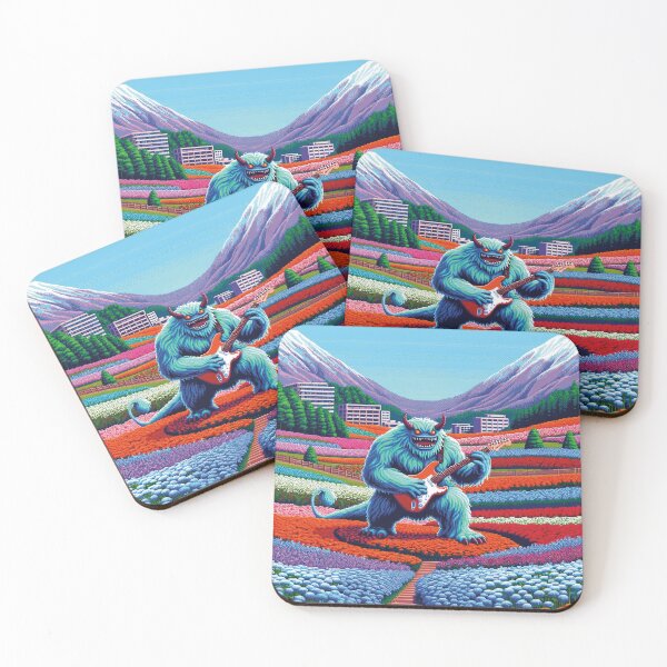 Item preview, Guitar Monster Tour at Hitachi Seaside Park, Ibaraki, Japan : Funny Music AI Art Retro Games Style designed and sold by kewarin.