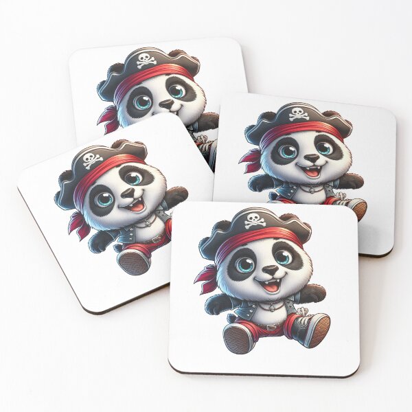 Item preview, happy panda pirate designed and sold by AxelBrook.