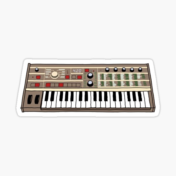 Vintage Synth Retro Synthesizer Sticker
