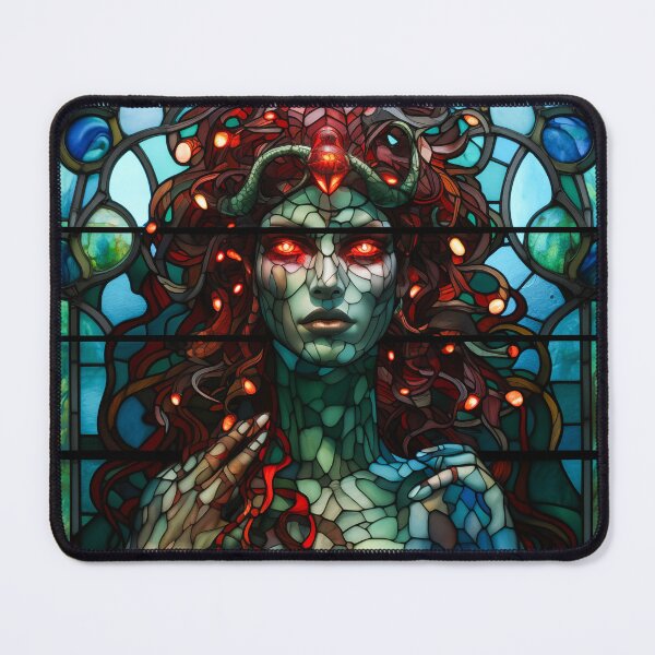 Item preview, Medusa - Stained Glass Window Tiffany Style designed and sold by Rivercoatl.