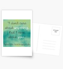 I care about you Postcards