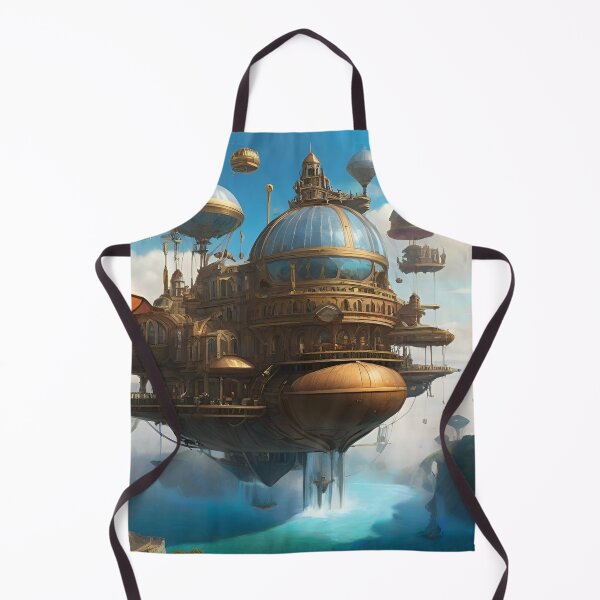 Item preview, Steampunk Metropolis Among the Clouds designed and sold by Best-Art-32.