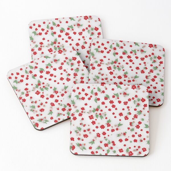 Item preview, Petite Blossoms Delight: Tiny Red Flowers Collection designed and sold by JAMESAMORN.