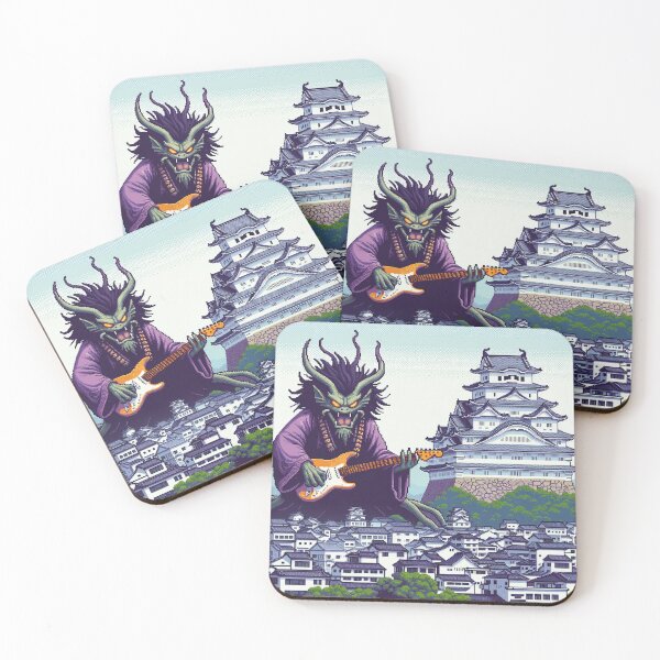 Item preview, Guitar Monster Tour at Himeji, Japan  : Funny Music AI Art Retro Games Style designed and sold by kewarin.