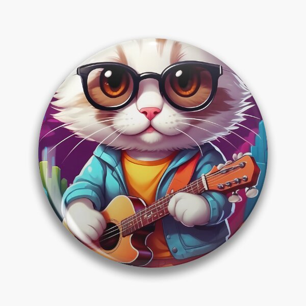 Item preview, World cat day playing the guitar designed and sold by wplamkung.