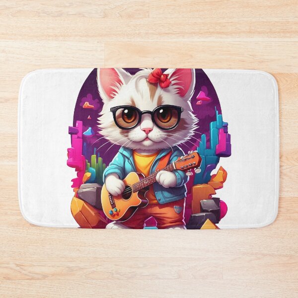 Item preview, World cat day playing the guitar designed and sold by wplamkung.