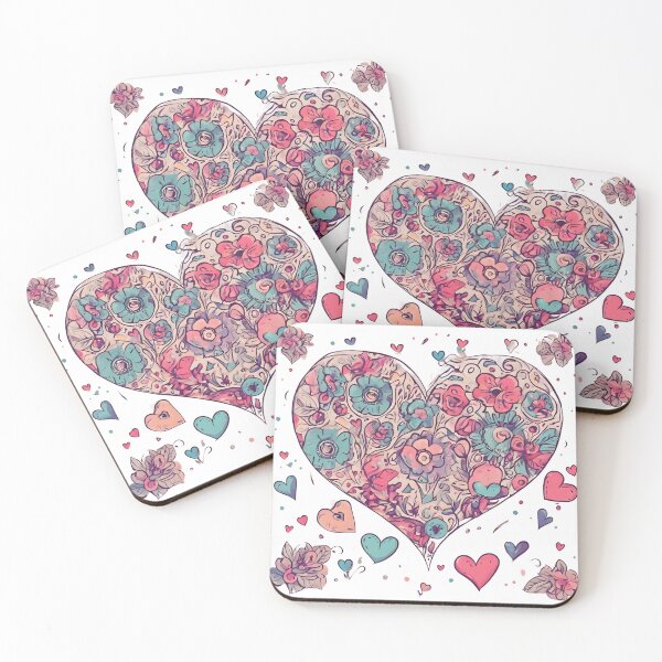 Item preview, Flowers and heart designed and sold by Just You Tee | Say It Loud, Wear It Proud.