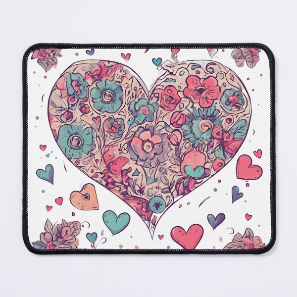 Item preview, Flowers and heart designed and sold by Just You Tee | Say It Loud, Wear It Proud.