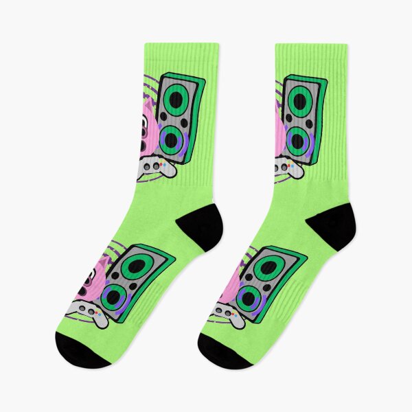 Item preview, Gamer pig green logo  designed and sold by GingaDesigns.