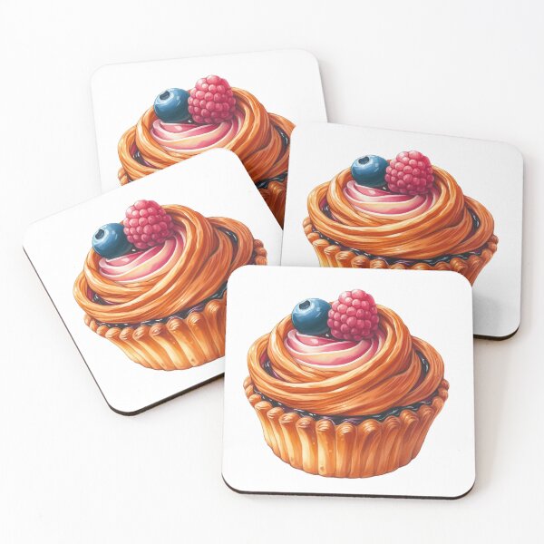 Item preview, French puff pastry watercolor style  designed and sold by WindInMay.