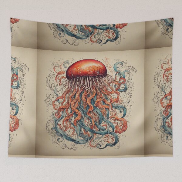 Item preview, Jellyfish Heritage Inkwork designed and sold by Sadia  Jannat.