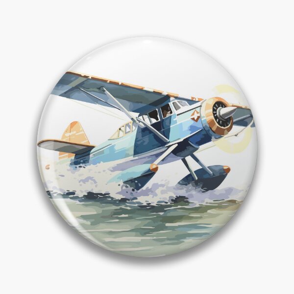 Item preview, Seaplane Watercolor Landing designed and sold by sagybp.
