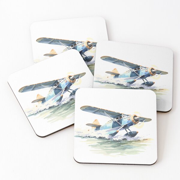 Item preview, Seaplane Watercolor Landing designed and sold by sagybp.