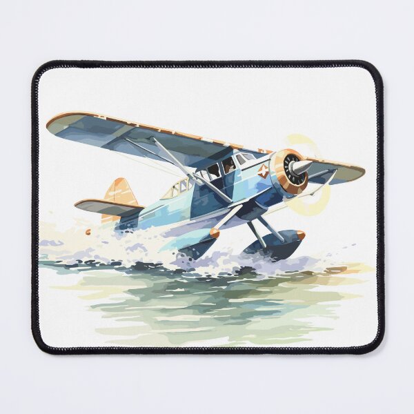 Item preview, Seaplane Watercolor Landing designed and sold by sagybp.