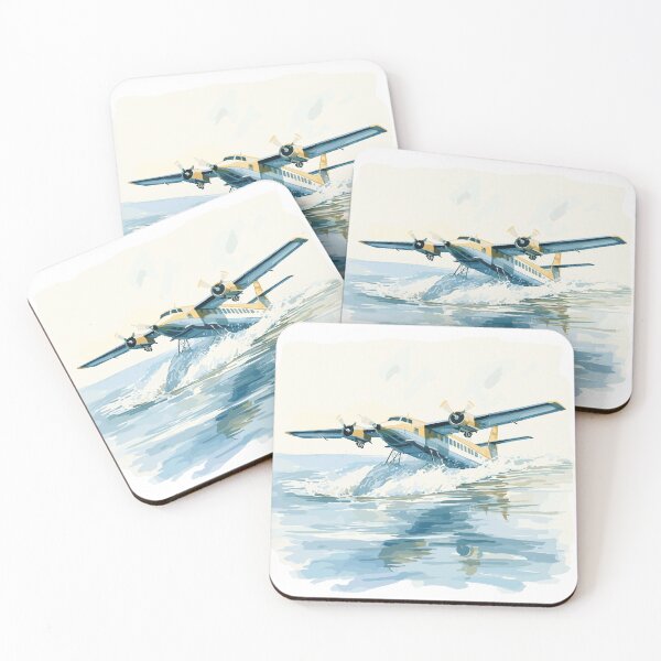 Item preview, Seaplane Watercolor Landing 2 designed and sold by sagybp.