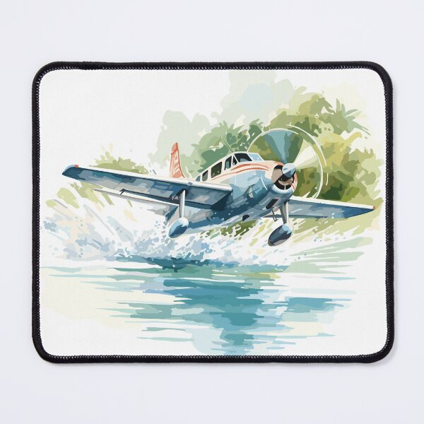 Item preview, Seaplane Watercolor Landing 3 designed and sold by sagybp.