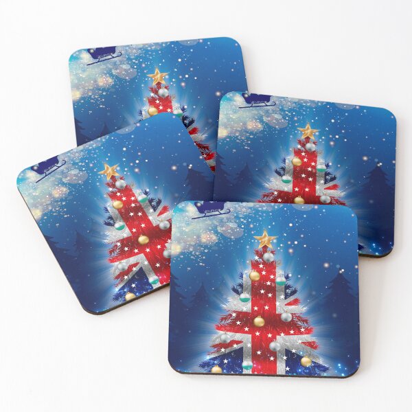 Item preview, United Kingdom Flag - United Kingdom - Christmas Tree Flag designed and sold by WdiCreative.