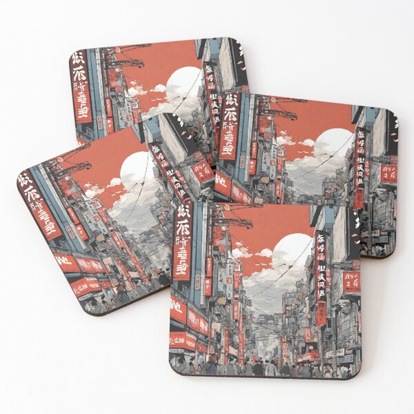 Item preview, Stunning View Japanese Street  designed and sold by CyberArtistOne.
