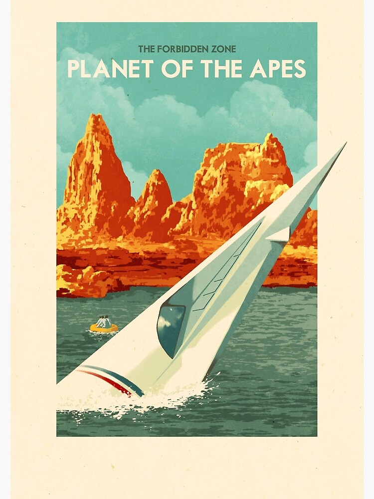 Travel Posters - The Forbidden Zone, Planet Of The Apes Premium Matte 