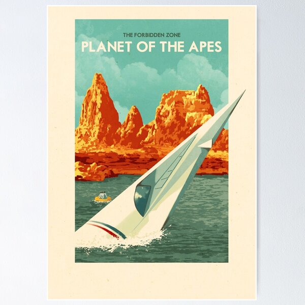 Item preview, Travel Posters - The Forbidden Zone, Planet of the Apes designed and sold by Rui Ricardo.