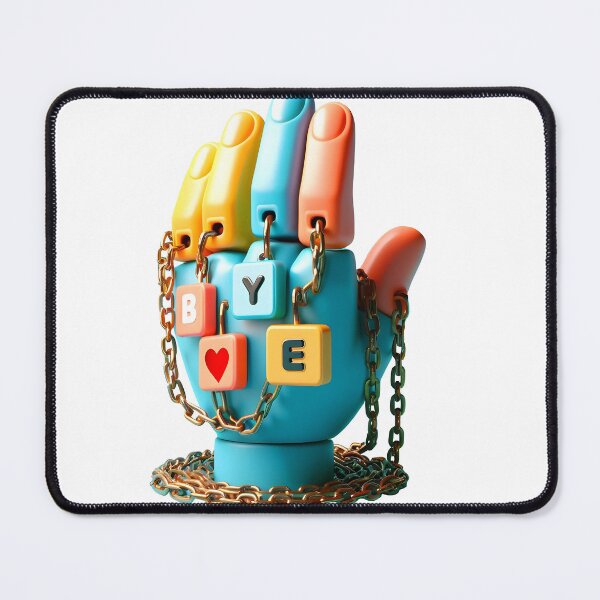 Item preview, Hand with BYE Plaques designed and sold by Glariix.