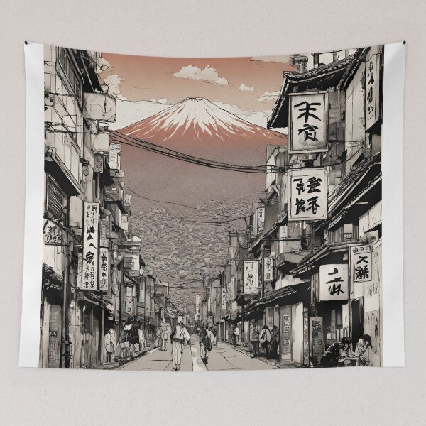 Item preview, Japan Streetview Manga style Painting  designed and sold by CyberArtistOne.