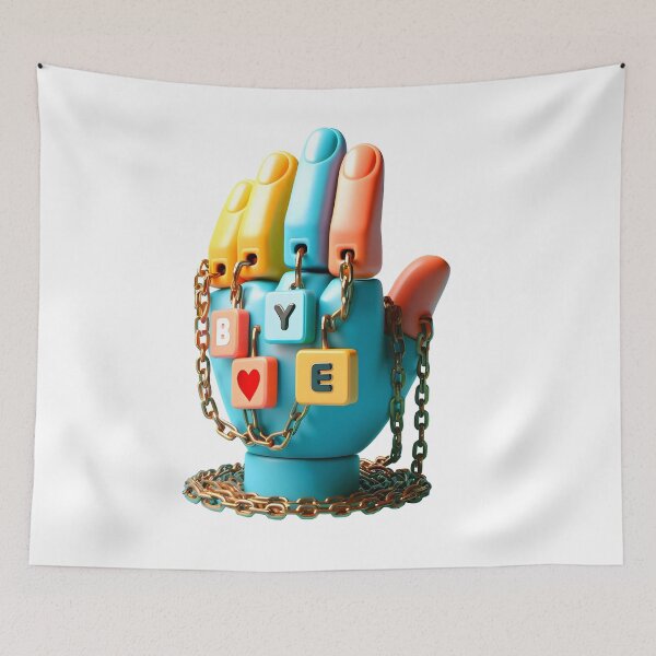 Item preview, Hand with BYE Plaques designed and sold by Glariix.