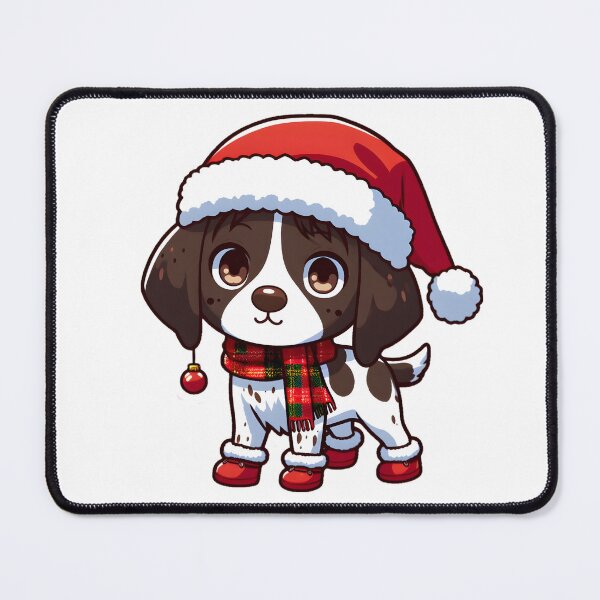 Item preview, Chibi English Pointer in Christmas designed and sold by City0fDreams.