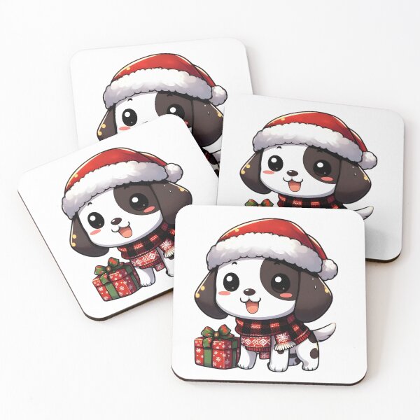 Item preview, Chibi English Pointer in Christmas designed and sold by City0fDreams.