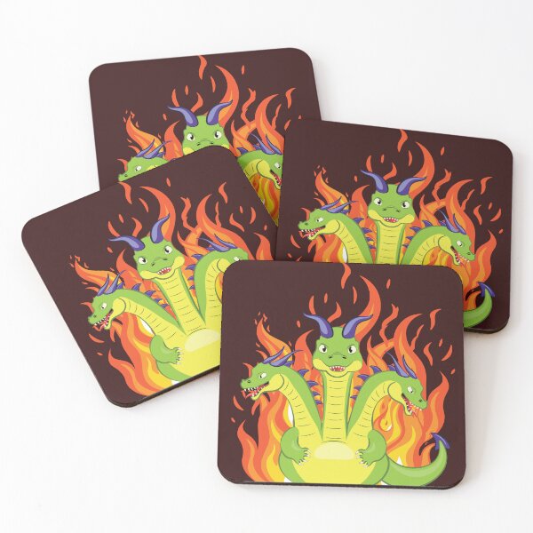 Item preview, Three headed dragon with fire designed and sold by AnnArtshock.
