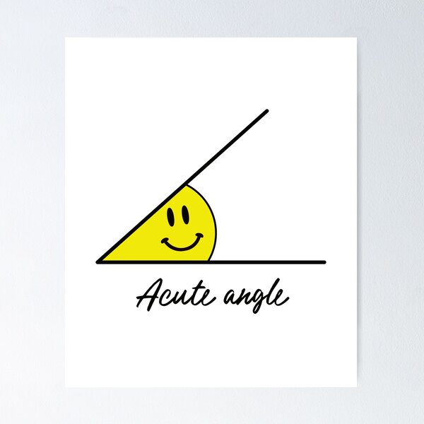 A Cute Acute Angle Geometry | Sticker