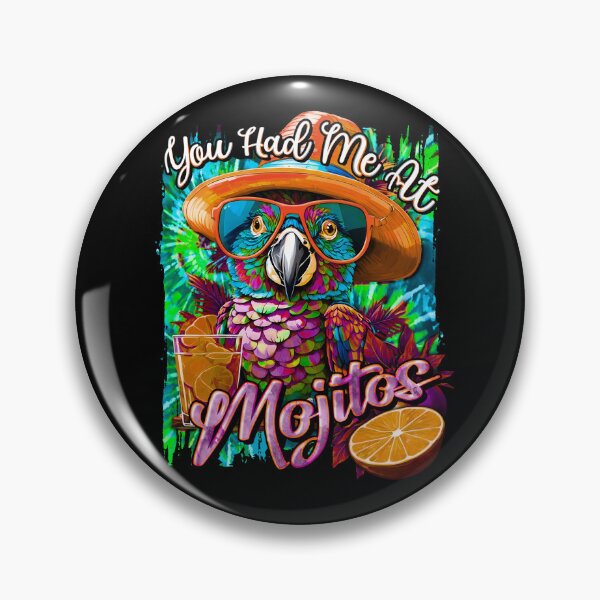 Item preview, You Had me At Mojitos: A Fiesta of Parrots, Cocktails, and Tie-Dye designed and sold by MindWave THC.