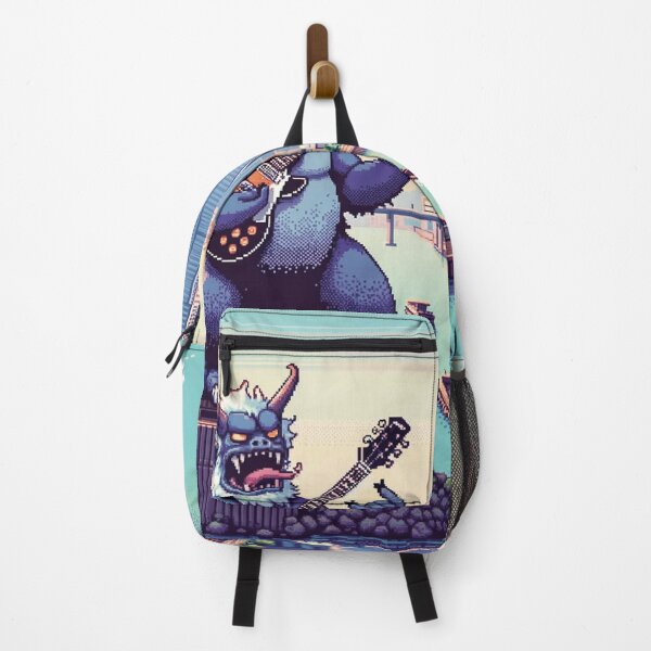 Item preview, Guitar Monster Tour at Kawasaki japan : Funny Music AI Art Retro Games Style designed and sold by kewarin.