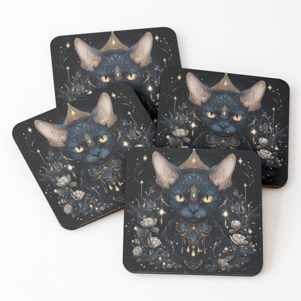 Item preview, Celestial Black Sphynx designed and sold by Nocturne  Paws.