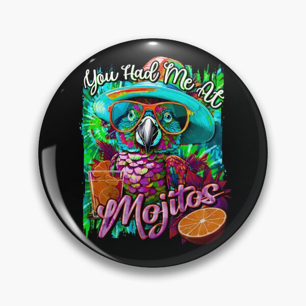 Item preview, You Had me At Mojitos: A Fiesta of Parrots, Cocktails, and Tie-Dye designed and sold by MindWave THC.