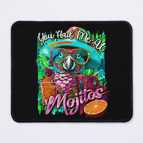 Item preview, You Had me At Mojitos: A Fiesta of Parrots, Cocktails, and Tie-Dye designed and sold by MindWave THC.