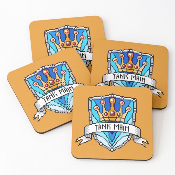 Item preview, Tank Main Gamer Crown Shield Pixel Art designed and sold by JessicaAmber.