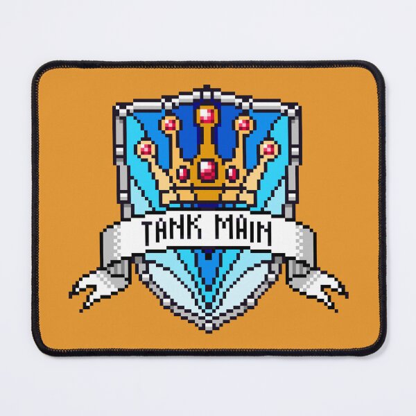 Item preview, Tank Main Gamer Crown Shield Pixel Art designed and sold by JessicaAmber.